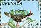 Horned Guan Oreophasis derbianus  1996 West Indian birds Sheet