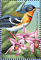 Northern Parula Setophaga americana  2000 Flowers of the Caribbean 6v sheet