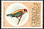 Lesser Antillean Tanager Stilpnia cucullata  1976 Flora and fauna 7v set