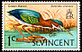 Green Heron Butorides virescens  1974 Overprint GRENADINES OF on St Vincent 1970.01 