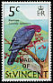 Scaly-naped Pigeon Patagioenas squamosa  1974 Overprint GRENADINES OF on St Vincent 1970.01 