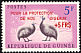 Helmeted Guineafowl Numida meleagris  1962 Surcharge on 1961.01 