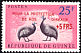 Helmeted Guineafowl Numida meleagris  1962 Surcharge on 1961.01 