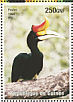 Rhinoceros Hornbill Buceros rhinoceros  1998 Birds Sheet