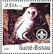 Western Barn Owl Tyto alba  2001 Owls, Scouts Sheet