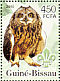 Marsh Owl Asio capensis  2005 Owls and mushrooms 6v sheet