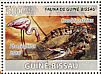 Greater Flamingo Phoenicopterus roseus  2008 Crocodiles and birds Sheet