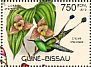 Racket-tailed Coquette Discosura longicaudus  2012 Hummingbirds and orchids Sheet