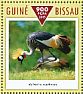 Grey Crowned Crane Balearica regulorum  2015 Birds in danger of extinction Sheet