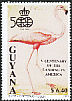 American Flamingo Phoenicopterus ruber  1991 Centenary of the landing in America 