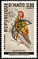 Hispaniolan Woodpecker Melanerpes striatus  1969 Overprint APOLLO XI on 1969.01 