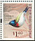 Fork-tailed Sunbird Aethopyga christinae  2006 Birds definitives Booklet
