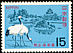 Red-crowned Crane Grus japonensis  1966 Famous japanese gardens 3v set