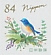 Red-flanked Bluetail Tarsiger cyanurus  2021 Greetings, celebration designs sa