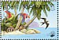 Eclectus Parrot Eclectus roratus  1995 JAKARTA 95 4v sheet