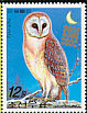 Western Barn Owl Tyto alba  2006 Belgica 06 logo on 2006.03 