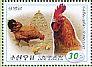 Red Junglefowl Gallus gallus  2016 Domesticated birds 2x3v sheet