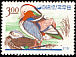 Mandarin Duck Aix galericulata  1966 Korean birds 