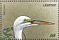 Great Egret Ardea alba  1999 Birds of the world  MS