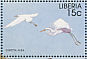 Great Egret Ardea alba  1998 The eruption of Krakatoa in 1883 25v sheet