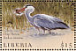 Grey Heron Ardea cinerea  1999 Legends, Tarzan 9v sheet