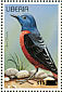 Common Rock Thrush Monticola saxatilis  2003 Surcharge on 1996.02 Sheet