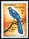 Blue Coua Coua caerulea  1963 Malagasy birds and orchids 10v set