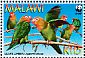 Lilian's Lovebird Agapornis lilianae  2009 WWF Sheet with 4 sets