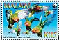 Lilian's Lovebird Agapornis lilianae  2009 WWF Sheet with 4 sets