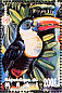 White-throated Toucan Ramphastos tucanus  1995 Birds and butterflies of the world 12v sheet