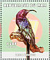 Common Scimitarbill Rhinopomastus cyanomelas  2000 Birds of Africa Sheet