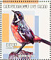 Cape Rockjumper Chaetops frenatus  2000 Birds of Africa Sheet