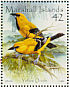 Yellow Oriole Icterus nigrogularis  2008 Colourful birds of the world Sheet