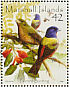 Painted Bunting Passerina ciris  2008 Colourful birds of the world Sheet