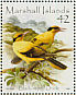 Black-naped Oriole Oriolus chinensis  2008 Colourful birds of the world Sheet