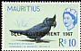 Broad-billed Parrot Lophopsittacus mauritianus †  1967 Overprint SELF GOVERNMENT 1967 on 1965.01 