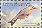 Red-billed Leiothrix Leiothrix lutea  2001 Birds Sheet