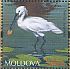 Eurasian Spoonbill Platalea leucorodia  2011 Red Book of Moldova Sheet