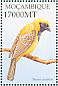 Village Weaver Ploceus cucullatus  2002 Birds of Africa Sheet