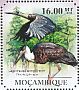 Woolly-necked Stork Ciconia episcopus  2011 Storks Sheet