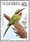 Blue-cheeked Bee-eater Merops persicus  1998 Flora and fauna 18v booklet
