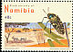Pale Chanting Goshawk Melierax canorus  2008 Biodiversity of Namibia, yellow paper 12v set