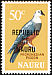 Micronesian Imperial Pigeon Ducula oceanica  1968 Overprint REPUBLIC OF NAURU on 1966.01-2 