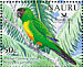 Masked Shining Parrot Prosopeia personata  2005 BirdLife International, Parrots Sheet