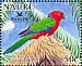 Crimson Shining Parrot Prosopeia splendens  2005 BirdLife International, Parrots Sheet