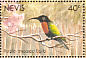 Purple-throated Carib Eulampis jugularis  1991 Birds of Nevis Sheet