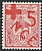 Kagu Rhynochetos jubatus  1915 Red Cross overprint on 1905.01 