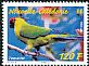 Horned Parakeet Eunymphicus cornutus  2014 Landscapes and animals 4v set