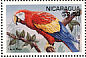Scarlet Macaw Ara macao  1995 Fauna 9v sheet