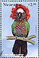 Red-fan Parrot Deroptyus accipitrinus  1999 Fauna of Central America 12v sheet